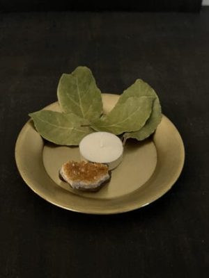 Brass tray-Diameter 13 cm